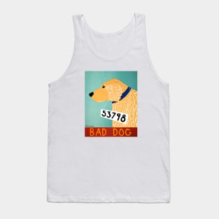 Bad Dog Golden Retriever - Stephen Huneck Funny Dog Tank Top